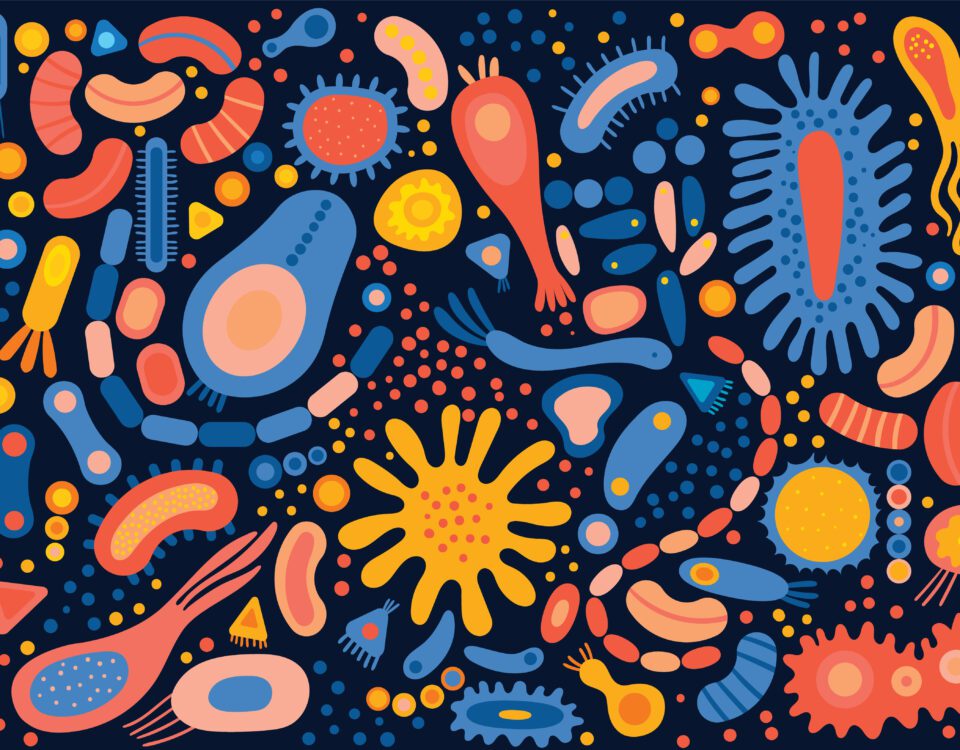 Artistic picture of microbiome